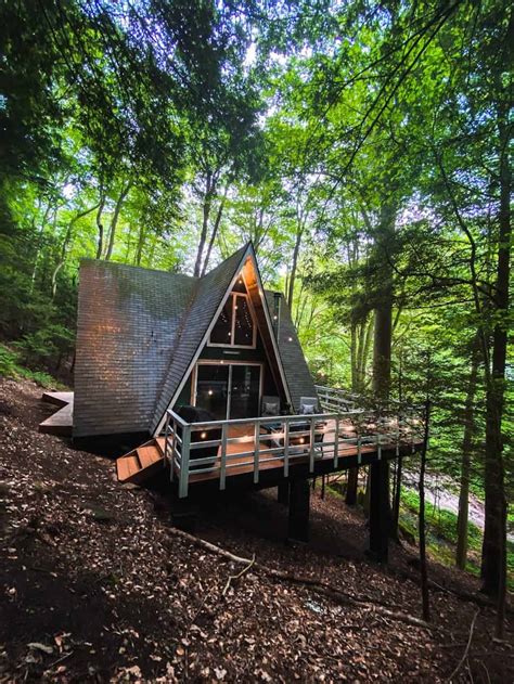 Leaning Tree Cabin Hocking Hills Top Treehouses