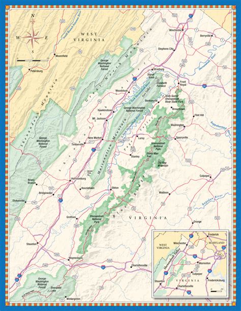 Map Of The Shenandoah Valley Cape May County Map