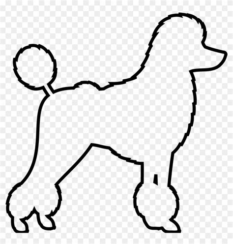 Poodle Drawing Outline Poodle Dog Outline Hd Png Download 800x800