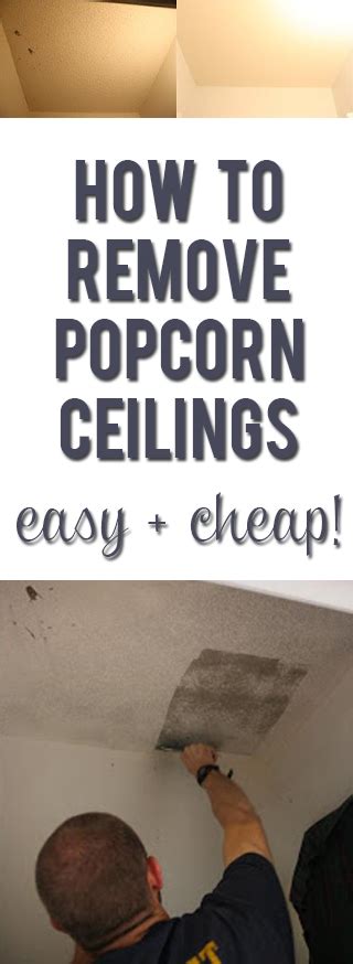 Wondering how to remove popcorn ceilings? How to Remove Popcorn Ceilings: Easy, Cheap Tricks with Photos