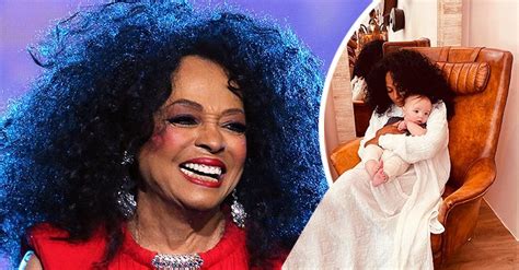 Diana Ross Holds Her Grandson Ziggy While Performing Grandmother Duties