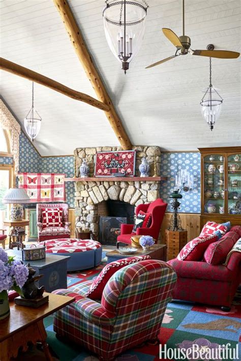 This Adirondacks Lake House Is Bursting With Pattern And Color Funky