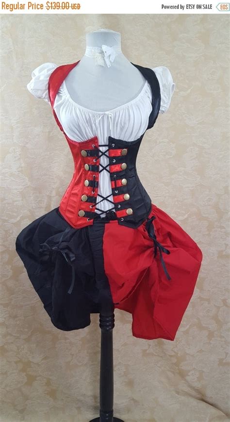 Sale Steampunk Harley Quinn Corset Queen Of By Aliceandwillow