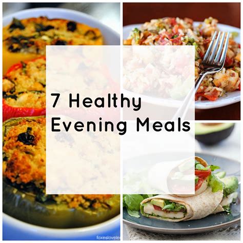 Leannes Way 7 Healthy Evening Meals