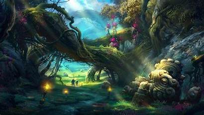 Enchanted Forest Backgrounds Wallpapers Mystical Magical Fort