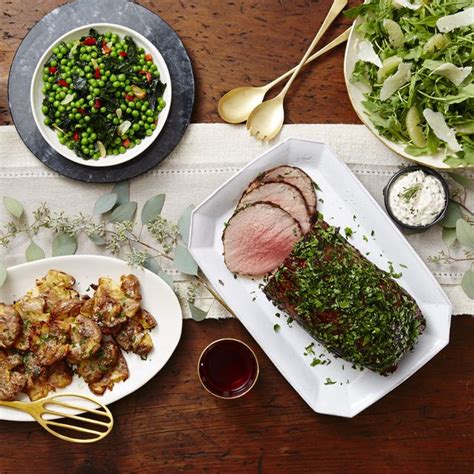 The best friend you can have when roasting a nice cut of beef is a reliable meat thermometer: 21 Easy Side Dishes for Prime Rib — Prime Rib Dinner Menu Ideas