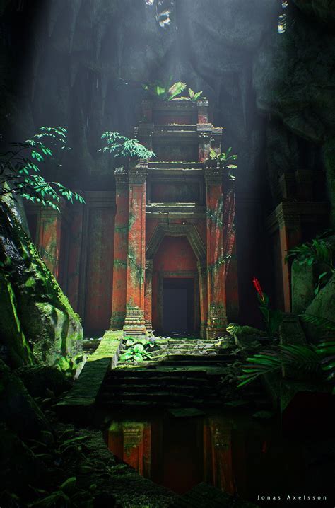 Artstation Ue4 Lost Temple Ruins Jonas Axelsson Fantasy