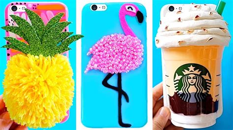 diy phone cases easy and cute phone projects and iphone hacks youtube