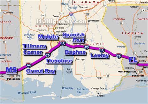 I 10 Alabama Traffic Maps