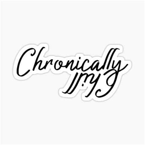 Chronically Chill Spoonies Health Awareness Sticker For Sale By