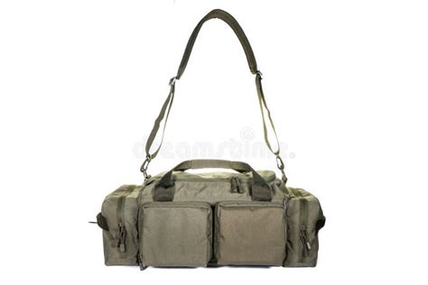 Military Style Bag Isolated On White Stock Photo Image Of Backpack