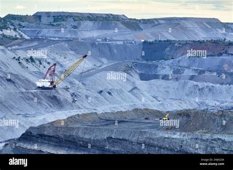 Massive Dragline Operating In The Open Cut Coal Mine Dawson Mine Near Moura Queensland Australia