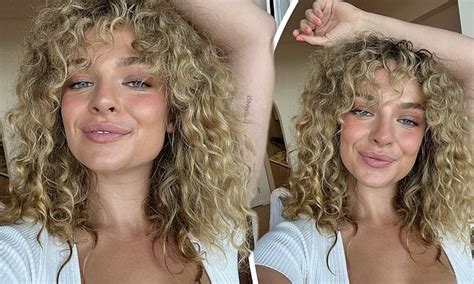Abbie Chatfield Puts On A Busty Display As She Shows Off Her Curly New Hairdo Daily Mail Online