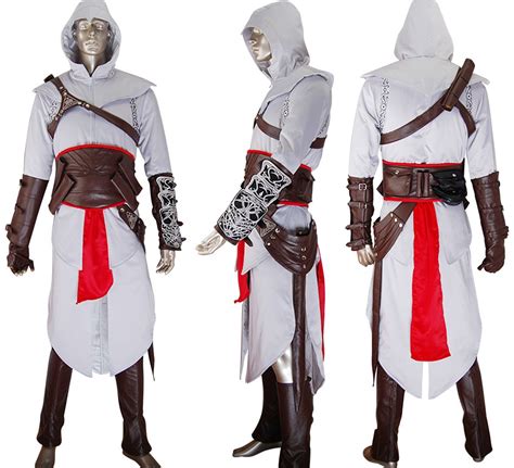 Assassins Creed Altair Cosplay Costume Jacket Hoodie Halloween Costume
