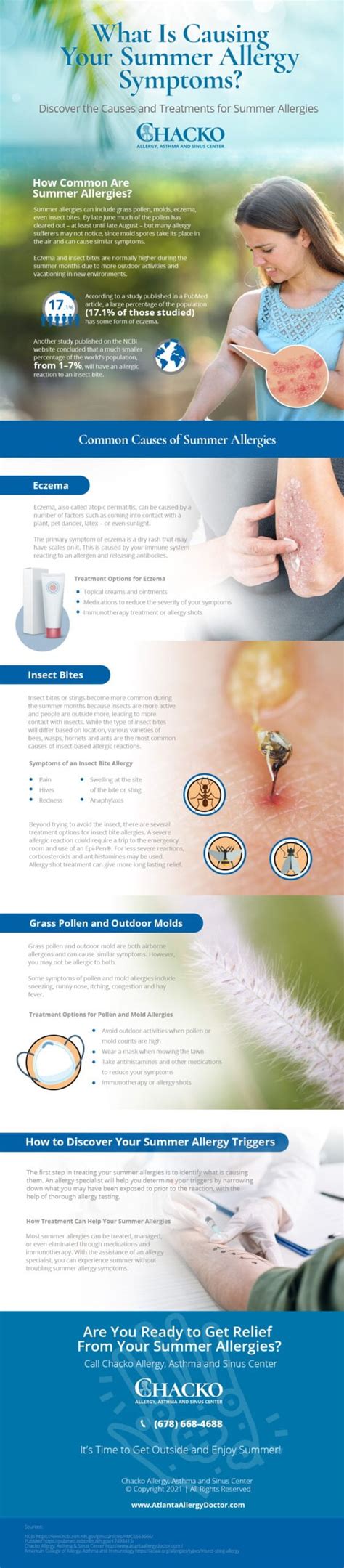 What Is Causing My Summer Allergies Infographic Included Chacko Allergy