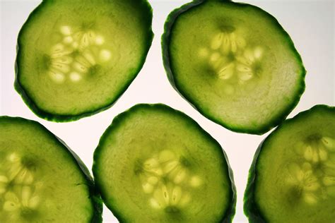 Light Under Cucumber Slices Free Stock Photo Public Domain Pictures