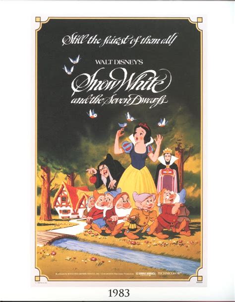 Filmic Light Snow White Archive 1994 Snow White Home Video Lithographs