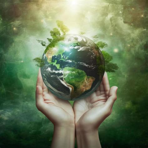 Save Earth Environment Day Poster Go Green Ai Generative Background