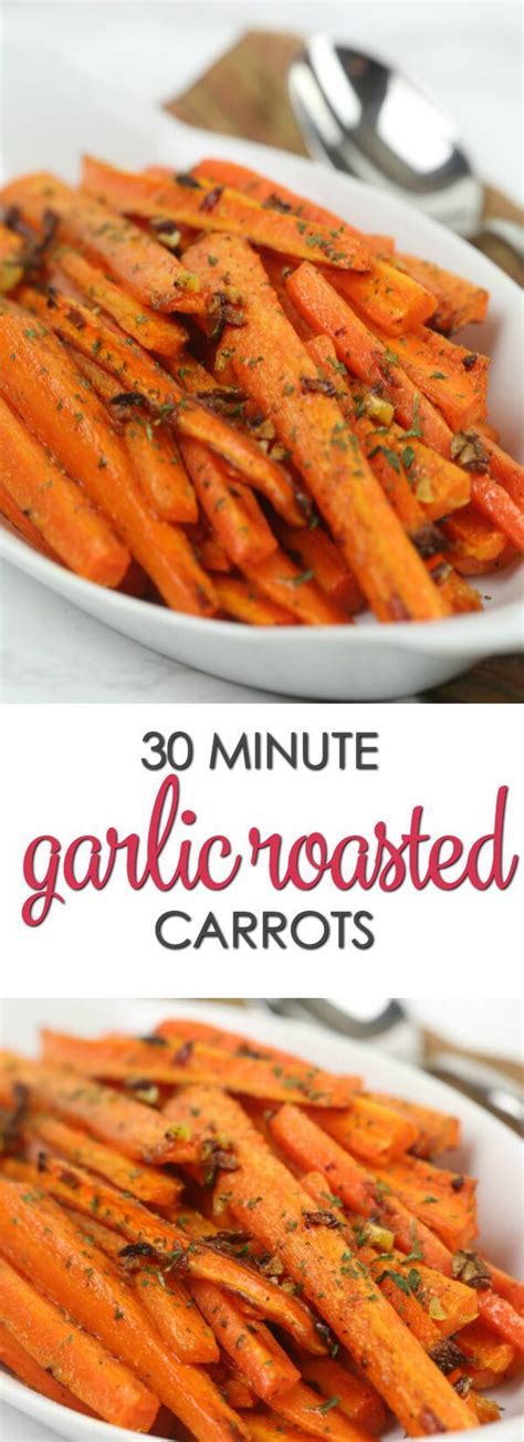 Garlic Roasted Carrots This Easy Side Dish Recipe Is