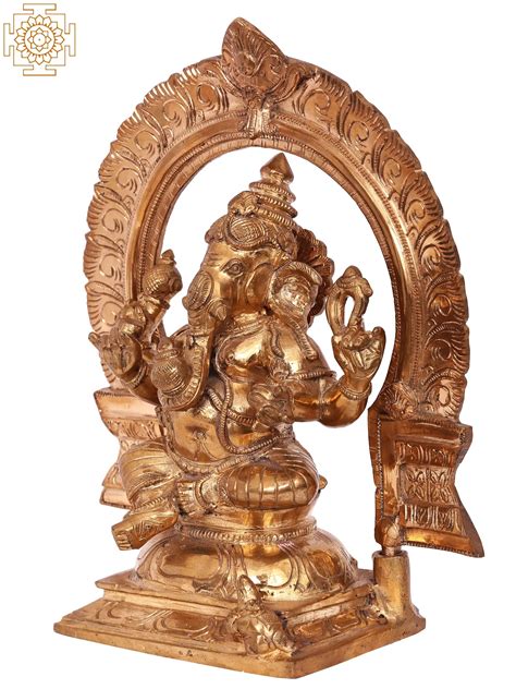 10 Sitting Lord Ganesha Madhuchista Vidhana Lost Wax Panchaloha