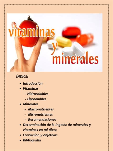 Vitaminas Y Minerales