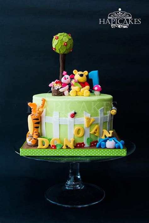 Winnie The Pooh 1st Birthday Cake Decorated Cake By Cakesdecor