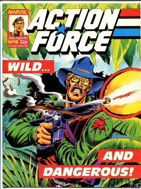Action Force 8 1987 Marvel Violent Cover British Gi Joe Series Vf
