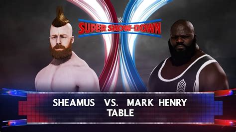 Sheamus Vs Mark Henry Table Match Wwe 2k23 Games Smackdown Youtube