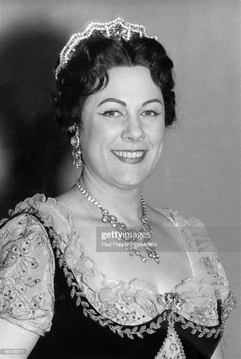 Circa 1950s Renata Tebaldi Italian Lyric Soprano Popular In The