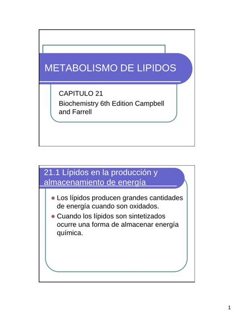 Pdf Metabolismo De Lipidos Catedras Maria Cristina