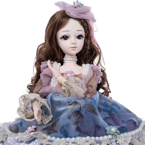 Princess Anna 13 60cm Bjd Doll Diy Fashion Wig Doll Dressed Princess