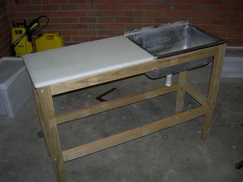 Check spelling or type a new query. Follow these plans to build a simple fillet table with sink. | Fish cleaning table, Outdoor ...