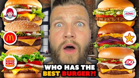 Blind Fast Food Burger Taste Test Youtube
