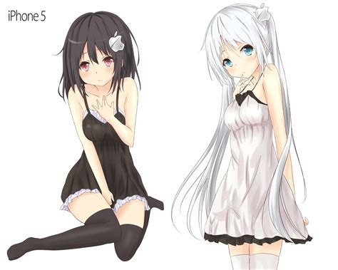 Anthropomorphism Black Hair Blue Eyes Blush Dress Ipod