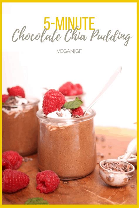 5 Minute Chocolate Chia Pudding My Darling Vegan