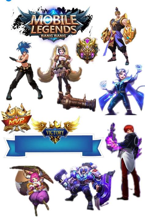 Mobile Legends Cake Topper Printables In Mobile Legends Mobile