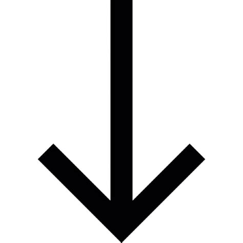 Arrow Down To Bottom Ios 7 Interface Symbol Icons Free Download