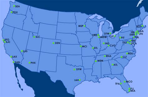 Map Of Usa With Airports Show Me The United States Of America Map
