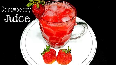 Strawberry Juice Recipehow To Make Refreshing Strawberry Juice