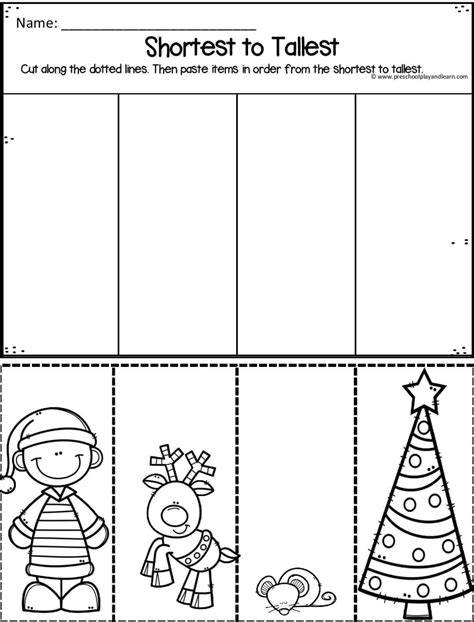 free preschool printable worksheets christmas themed