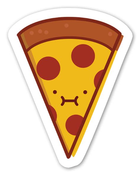 Cute Pizza Slice - StickerApp