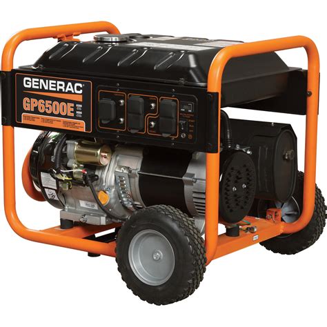 Free Shipping — Generac Gp6500e Portable Generator — 8125 Surge Watts