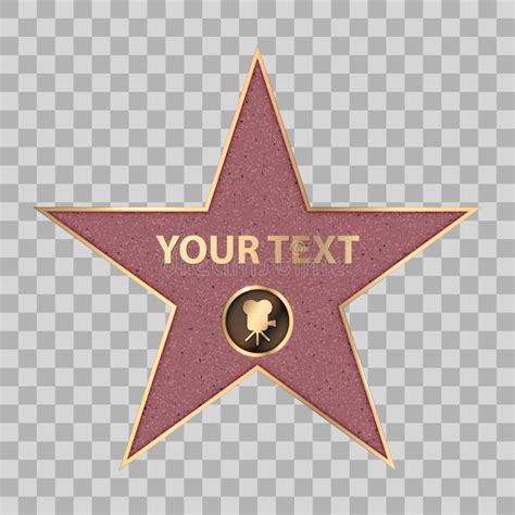Hollywood Walk Of Fame Star Vector Clipart