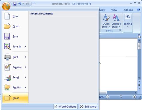 Tutorial Archive Ms Word Create A Template From A Blank Document In