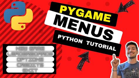 How To Create Menus In Python Games Pygame Tutorial Youtube