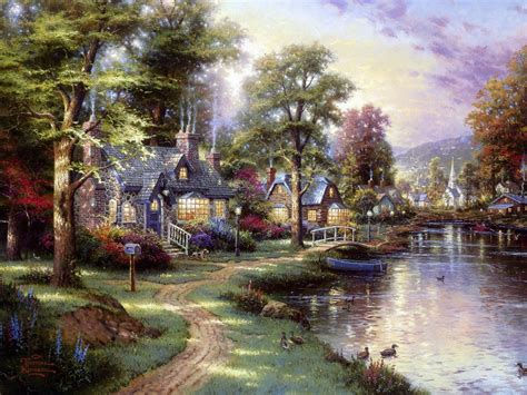 Famous Paintings of Thomas Kinkade – An American Painter | artsofshyrgil