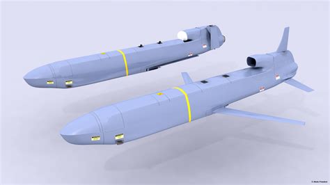 Agm 86b Cruise Missile 3d Model Animated Cgtrader