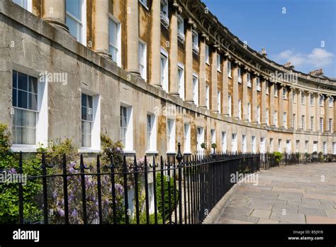 Georgian Architecture In The Royal Crescent Bath Banes Part Of The