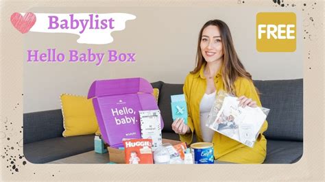 Hello Baby Free Box From Babylist Unboxing And Review 2022 Youtube