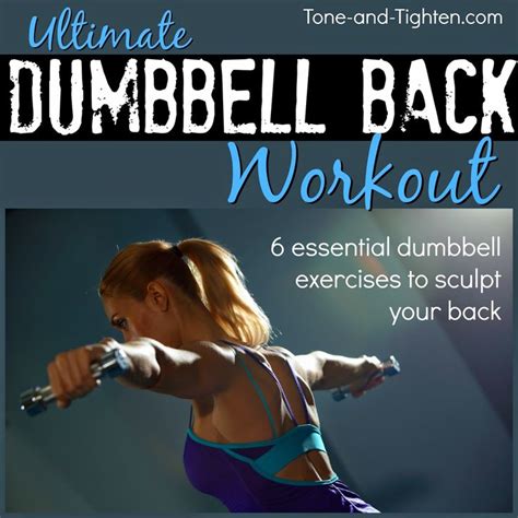 Dumbbell Back Workout Best Dumbbell Exercises For Your Back Work It